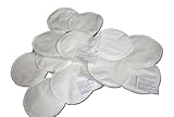 Waterproof Bamboo Nursing Pads - WHITE (12 Pieces) by "BubuBibi" by BubuBibi [並行輸入品]