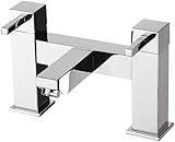 Cassellie Chrome Modern Square Lever Bathroom Bath Filler Mixer Tap EMP008