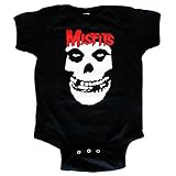MISFITS - LOGO SKULL BABY ONESIE ミスフィッツ オフィシャル バンドTシャツ ベビー服 ロンパース