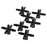 散水コネクタ 蛇口分岐コネクター 散水用具 4分岐 3-5mm内径対応 100個入りセット