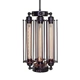 LNCパイプペンダント照明、産業ランプ5-lightキッチン島のライト器具 A01937
