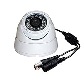 Evertech 1/4" 1MP CMOS Sensor 720P AHD / 1000TVL Regular Analog Vandal Proof 24 IR Wide Angle Lens W