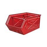 ダルトン(Dulton) 収納ボックス レッド W17×D28×H13cm パーツ ストッカー CH07-H298RD