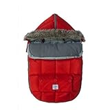 7AM Enfant "Le Sac Igloo" Footmuff, Converts into a Single Panel Stroller and Car Seat Cover, Red, M