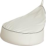 ジャンボ洋梨ビーズソファー (アイボリー) 【発泡ビーズ/日本製/体にフィットする】