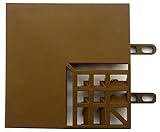 LIXIL(リクシル) INAX 高層用 バルコニー用ユニットタイル セライージー副部材 タイル飛散防止用 Dコーナーエッジ ダークブラウン TFU-DE/DB