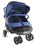 JOOVY ベビーカー Scooter X2 Double Stroller, Black 二人乗り (Blueberry) [並行輸入品]