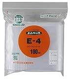 ユニパック E-4 140×100×0.04mm 100枚×5袋