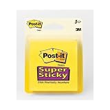 Post - itスーパー付箋3 " x3 " 3 / pkg-canaryイエロー