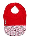 Silly Billyz Towel Pocket Bib, Red, 3 mos - 3 Yrs by Silly Billyz [並行輸入品]