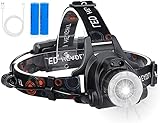LEDヘッドライト Led ライト 充電式 高輝度 12000ルーメン LED 明るい ヘッドランプ 人感センサー機能付きIPX6防水 超軽