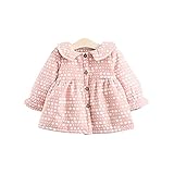 ベビー服 女の子ワンピース 子供服 Pojour ドットスカート 可愛い兎付き 裏毛 長袖ドレス オシャレ 秋 綿 通園 発表会 旅行 記念日 プレゼント ピンク