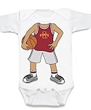 Iowa State Cyclones Heads Up 。バスケットボールBaby Onesie (新生児)