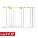 非常に広いと背の高い屋内安全ゲート圧力は、階段のドアウェイホワイトアイロンのための調節可能な子犬ペットプレイペンを搭載 ( サイズ さいず : 105-114cm )