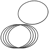 uxcell Oリング　ゴムOリング　ゴム製　シールワッシャー　150mm x 3.1mm 　柔軟な　座金　ブラック　5個