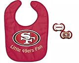 NFL San Francisco 49ersベビーよだれかけと2 - Packおしゃぶりセット
