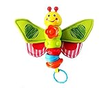 ルバSanバタフライRattle GraspingアクティビティMusical Toyシェイクバーベル