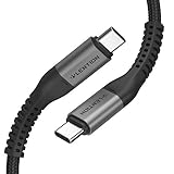 LENTION USB-C to USB-C 充電専用ケーブル 1m 60W対応 USB Power Delivery USB2.0 480Mbps転送速度 タイプc Ｍacbook、iPad Pro、Surface、Switch、Xperia、Galaxyなど対応 (スペースグレイ)