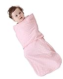 luyusbabyベビースリーピングバッグおくるみWearable Blanket 1-8 Months ピンク