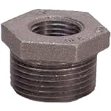 Anvil 8700129854, Cast Iron Pipe Fitting, Hex Bushing, 2" NPT Male x 1" NPT Female, Black Finish [並行