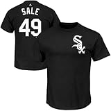 Chris Saleシカゴホワイトソックス# 49 MLB Youth Player Name & Number Tシャツブラック( Youth Medium 10 / 12 )