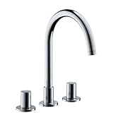 Axor 38053 Uno Widespreadバスルーム蛇口with Ecoright and Comfortzone Technolo、 38053001 1