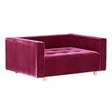 arne ベンチソファ ベンチ イス 背もたれ 肘掛け 片肘付き コーナーソファー Baggy DX-コの字 3×4 モケット パープルピンク