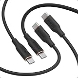 Anker PowerLine III Flow USB-C USB-Cケーブル 1.8m 2本セット ブラック