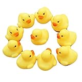 Tenworld One Dozen (12) Rubber Duck Ducky Duckie Baby Shower Birthday Party Favors Bathtime Fun Toys