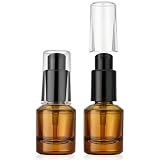 Segbeauty 小分けボトル 60ml 2本セット ブラウン ガラス製 化粧水 乳液 精油用 詰め替えボトル オイルボトル トラベルボトル 持ち運び可能 出張旅行用品【60ml ブラウン】
