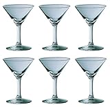 サントリーマーケティング マティーニグラス クリア 65ml シンプル カクテル (日本製) 005-1265 6個入り