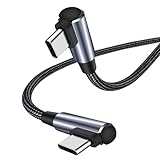 USB C ケーブル L字 0.5M Type-c L型 PD対応 60W急速充電 超高耐久ナイロンiPhone15/Mac Book/iPad/Galaxy/Xperia/PS5/Switch等タイプc機種対応【ビデオ出力非対応】