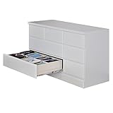 アルファタカバ 収納の仕方が劇的に変わる! お片付けが好きになるチェスト 120cm幅3段マジカル(ホワイト)