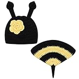 Domybest ベビー服 着ぐるみ コスチューム 服 ニット 0-4ヶ月 ビーの形 男の子 女の子 柔らかく快適 かわいい 写真道具 出産祝い 百日記念 大晦日 新年会 記念日 誕生日 ギフト