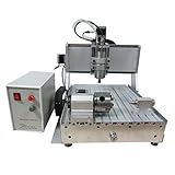 TEN-HIGH CNCルーターキット 6090 800W 卓上自動彫刻機 A軸付 LPT接続 金属非金属対応可 家庭用