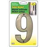 hy-ko Prod br-51sn / 9 Prestigeシリーズ家アドレス番号「9」、サテンニッケル、5-in。 5"