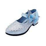 Toddler / Little Kid / Big Kid GirlsプリンセスドレスMary Jane Ballerinaフラットシューズ 28 ブルー