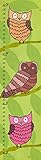 Green Leaf Art Growth Chart, Owls on Green Garden by Green Leaf Art