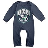 Kamifa カミファ 戦闘王者　人物柄 長袖ベビー服 カバーオール プレゼント ファッション Navy 12 Months
