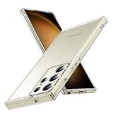 Galaxy S23 Ultra 用 ケース クリア 耐衝撃 TPU カバー 透明 衝撃吸収 柔軟 防指紋 米軍MIL規格 ストラップホール付き 全透明 薄型 黄変防止 滑り防止 人気（透明）13-s23u-01