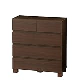 【重ねて使える組み合わせが自由な収納家具シリーズ】チェスト幅72cmブラウン (番号：FREA80-75HBR / 商品内訳:フレアチェスト(幅72cmブラウン）)