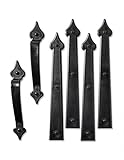 Creative Hardware 452-07 Magnetic Garage Door Handle/Hinge Decorative Accent Set Carriage House (6 P