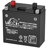 LEOCH EB14B-4-1 12V 12Ah バイク用バッテリー YT14B-BS/GT14B-4互換 液入充電済み FZS1000/S,MT-01,BT1100,ドラッグスター XVS1100