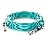 10Gtek 10G SFP + AOCケーブル 10GBASE アクティブ 光ケーブル Cisco SFP-10G-AOC20M、Meraki、Ubiquit、Mikrotik、Fortinet、 Netgear、D-Link、Supermicro、TP-Link互換 SFPケーブル 20m