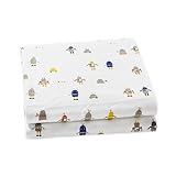 Auggie Crib Sheet, Robot March by Auggie [並行輸入品]