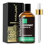 MAYJAM アロマオイル ペパーミント 精油 100ml エッセンシャルオイル 天然100% ペパーミントオイル アロマ ディフューザー／加湿器用 芳香用 プレゼント