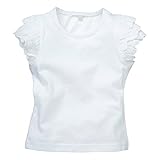 西松屋 [EFD] 無地袖フリルフレンチＴシャツ 【80cm・90cm・95cm】　90　ホワイト