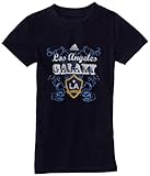MLSロサンゼルスGalaxy丈長半袖Burn Out Tシャツ、7 – 16 Girls M ブルー