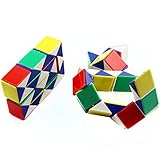 myedo子供カラフルなマジックSnake図形キューブツイストパズルゲーム教育玩具