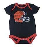 Cleveland Browns Infant Onesieサイズ24か月Distressedヘルメットロゴボディスーツ – ブラウン&オレンジクリーパー